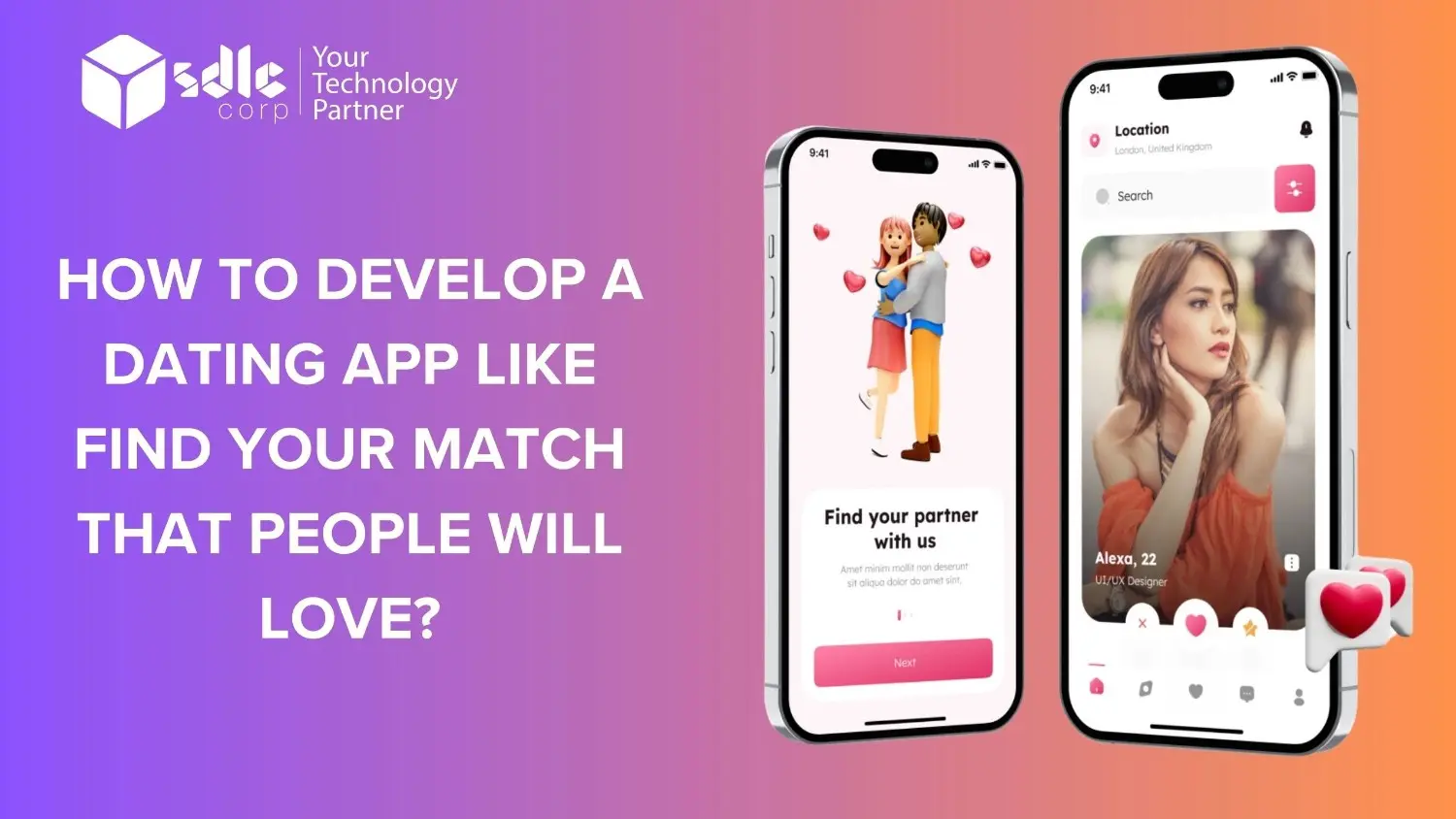 HOW TO DEVELOP A DATING APP LIKE FIND YOUR MATCH - SDLC Corp