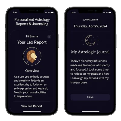 Personalized Astrology Reports & Journaling