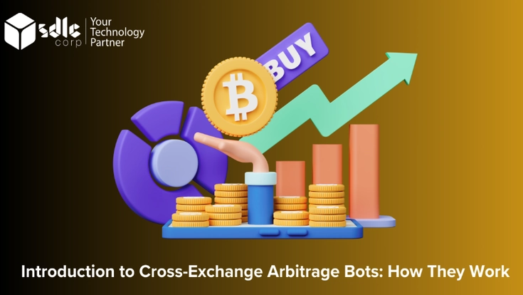 Cross-exchange arbitrage bots tracking crypto price differences across exchanges for automated trading