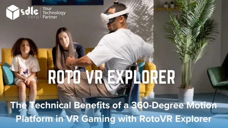 360-degree motion platform creating an immersive VR gaming experience