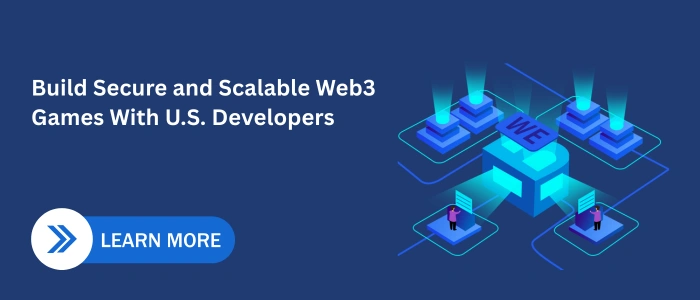 CTA banner showing Web3 gaming infrastructure with U.S. developers and futuristic blockchain nodes
