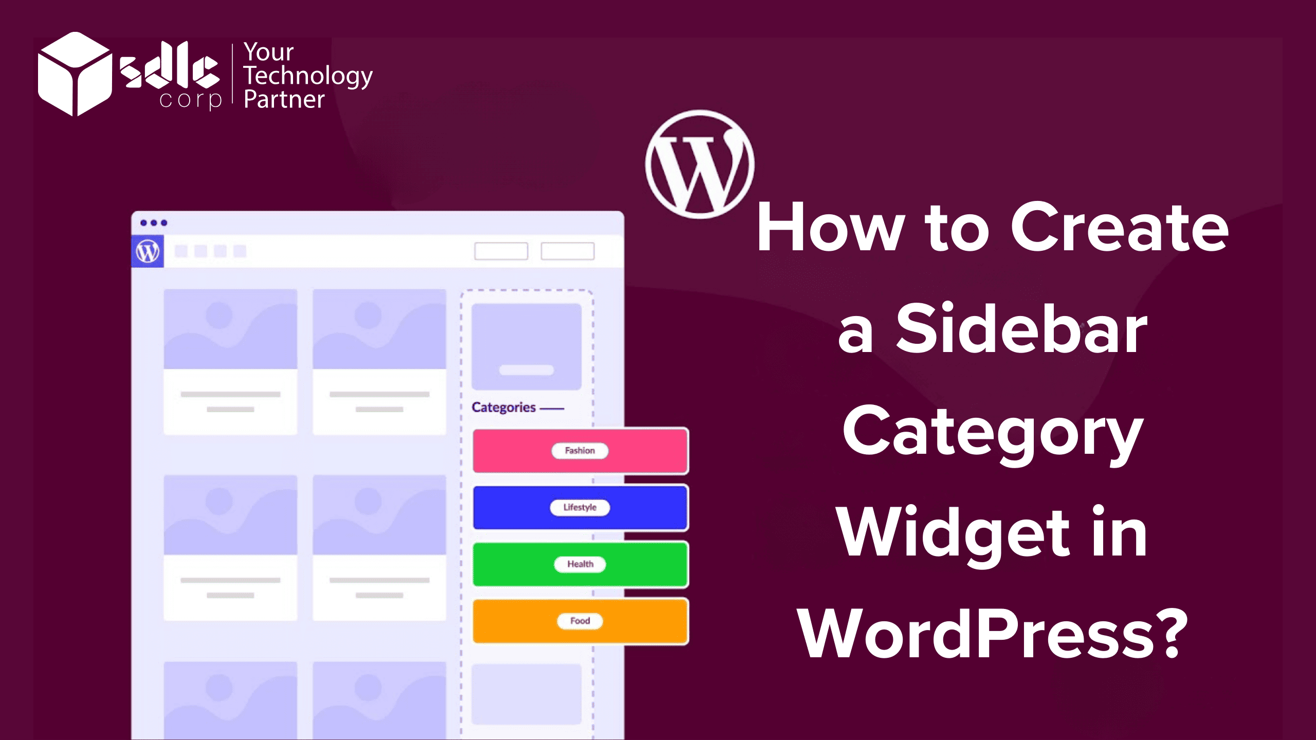 How to Create a Sidebar Category Widget in WordPress