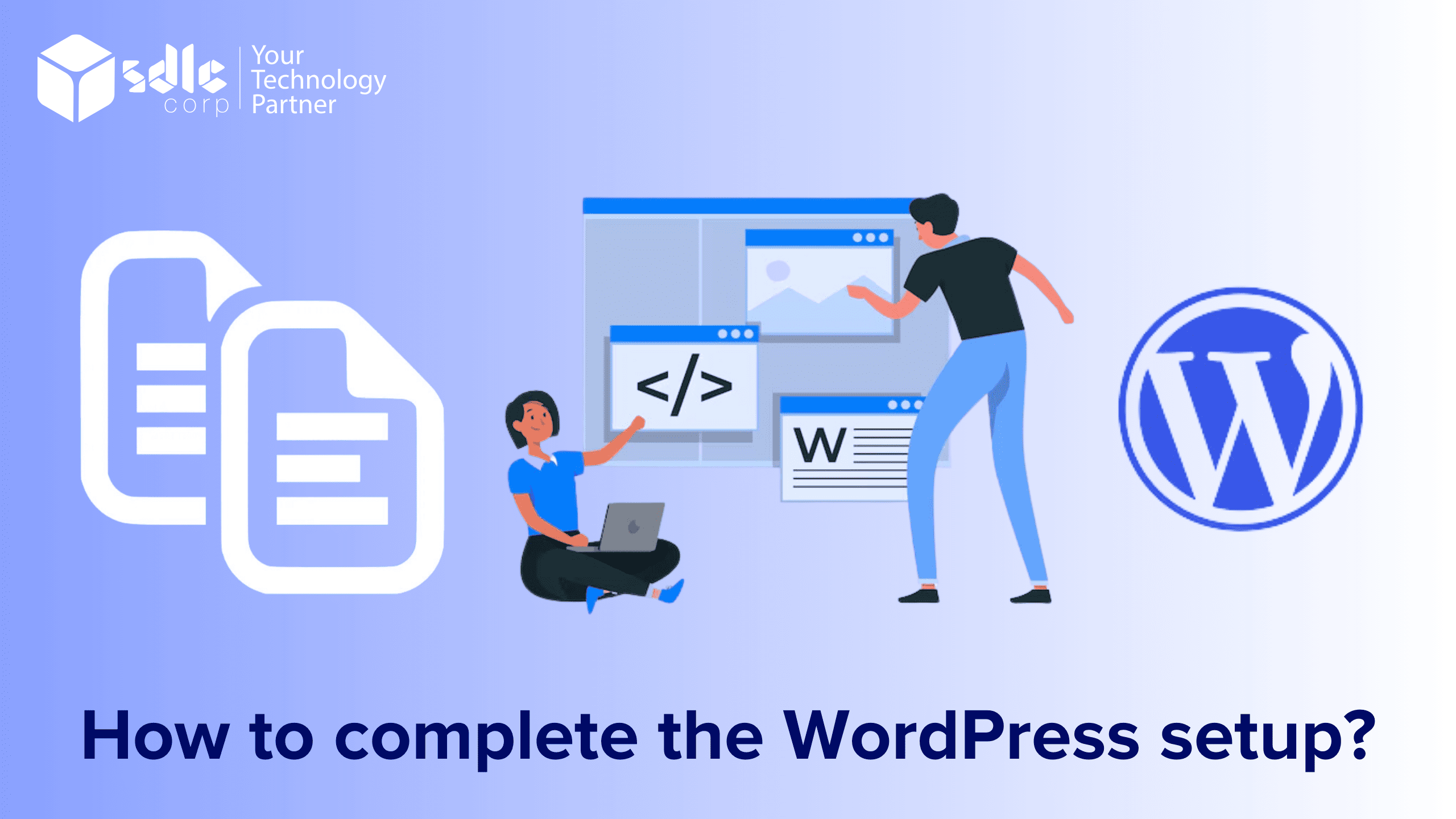 How to complete wordpress setup?