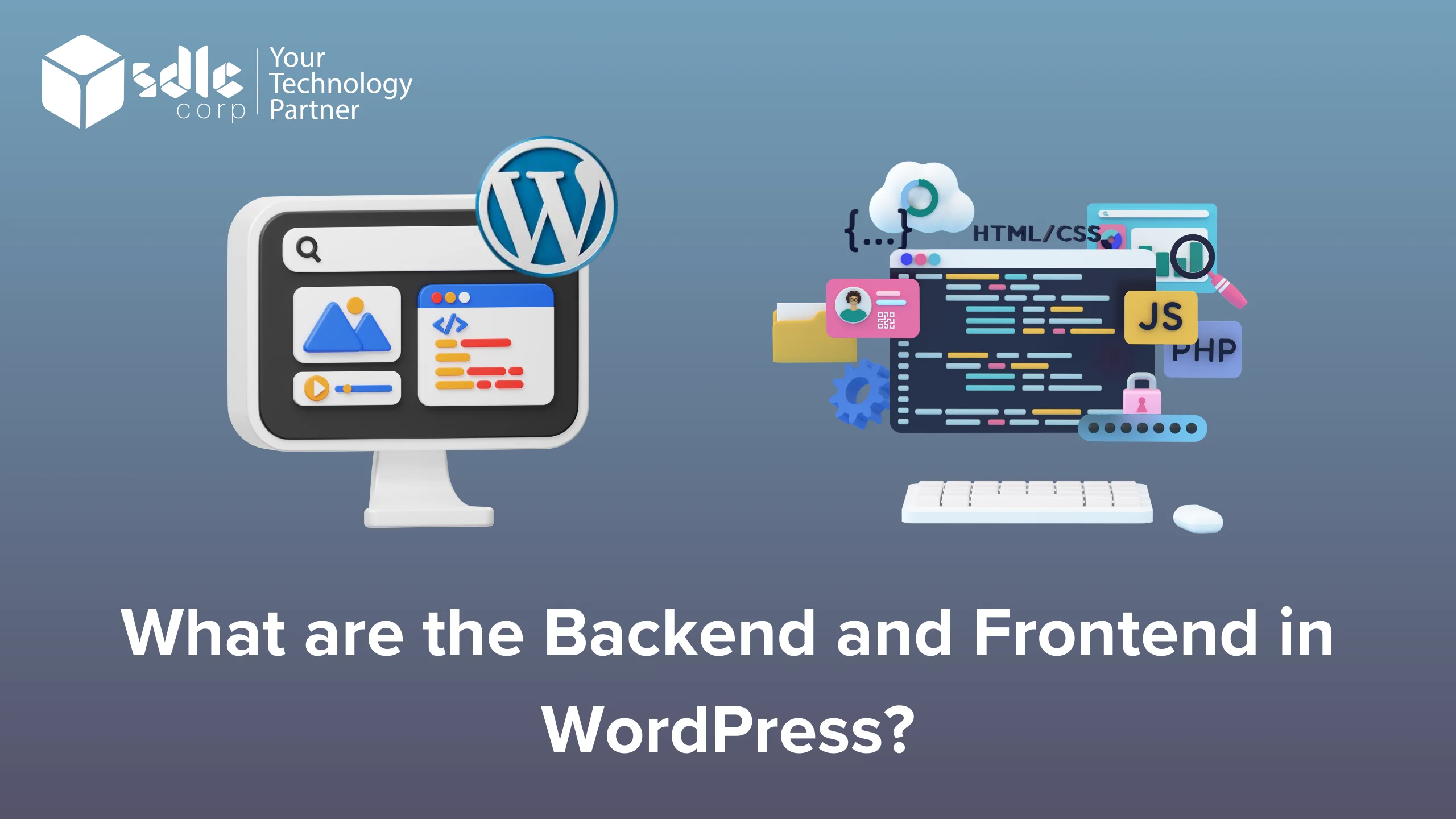What are the Backend and Frontend in WordPress