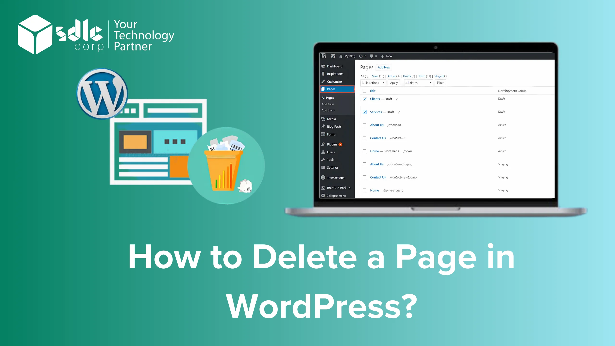 How to Delete a Page in WordPress