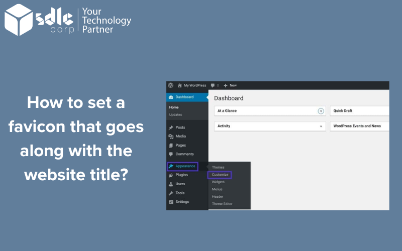 How to set a favicon that goes along with the website title