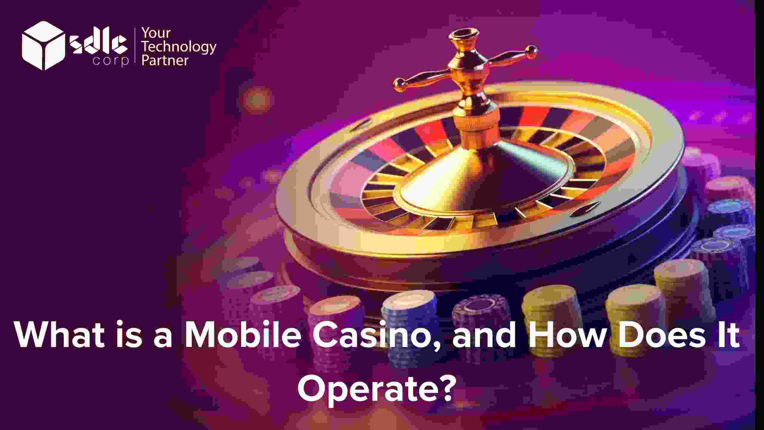 Mobile casino games available on a smartphone