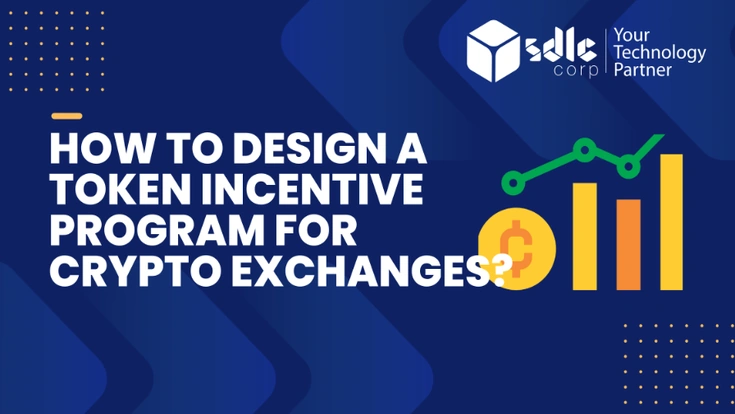 Token incentive program dashboard for a crypto exchange