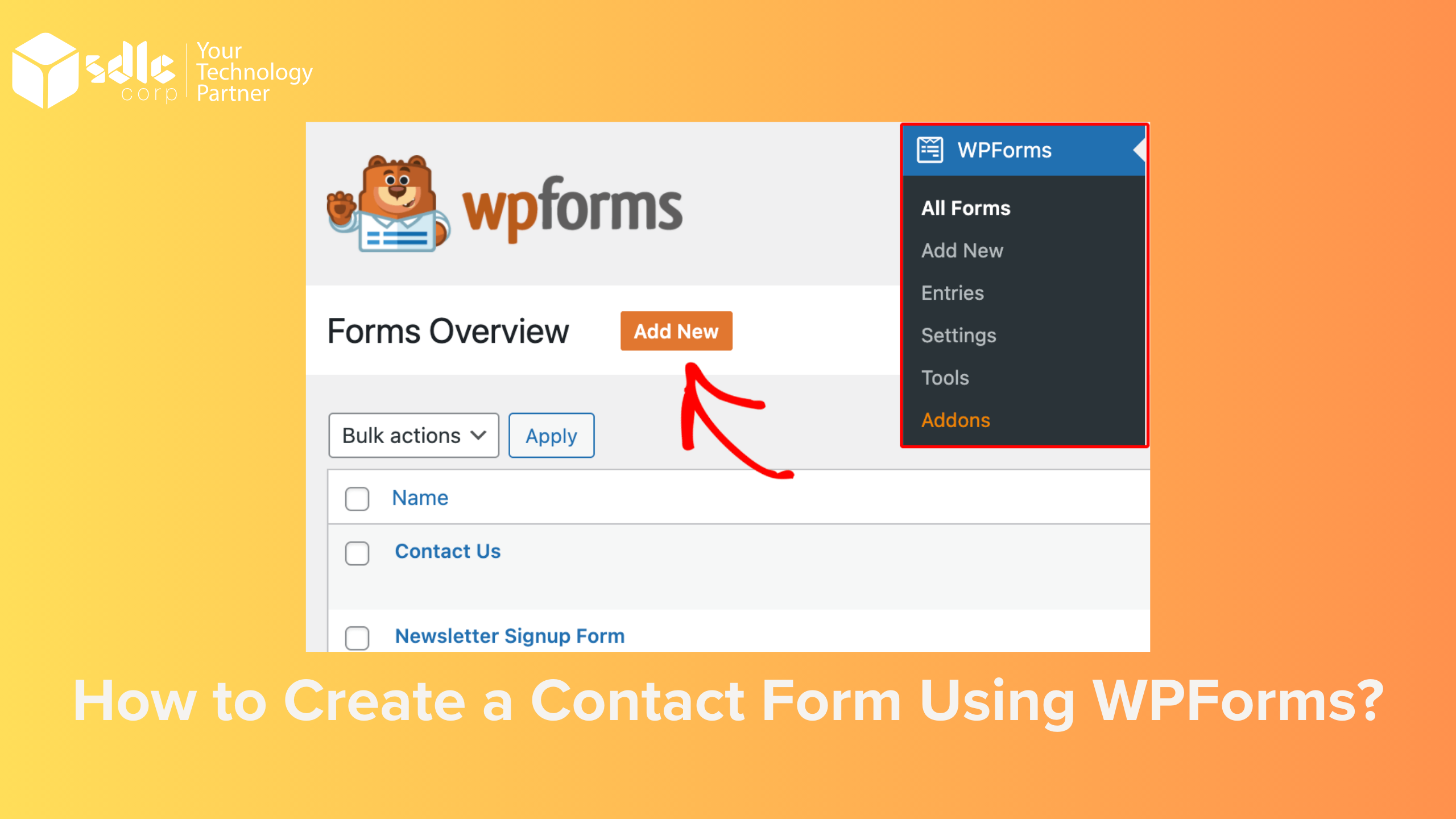 WPForms contact form creation guide