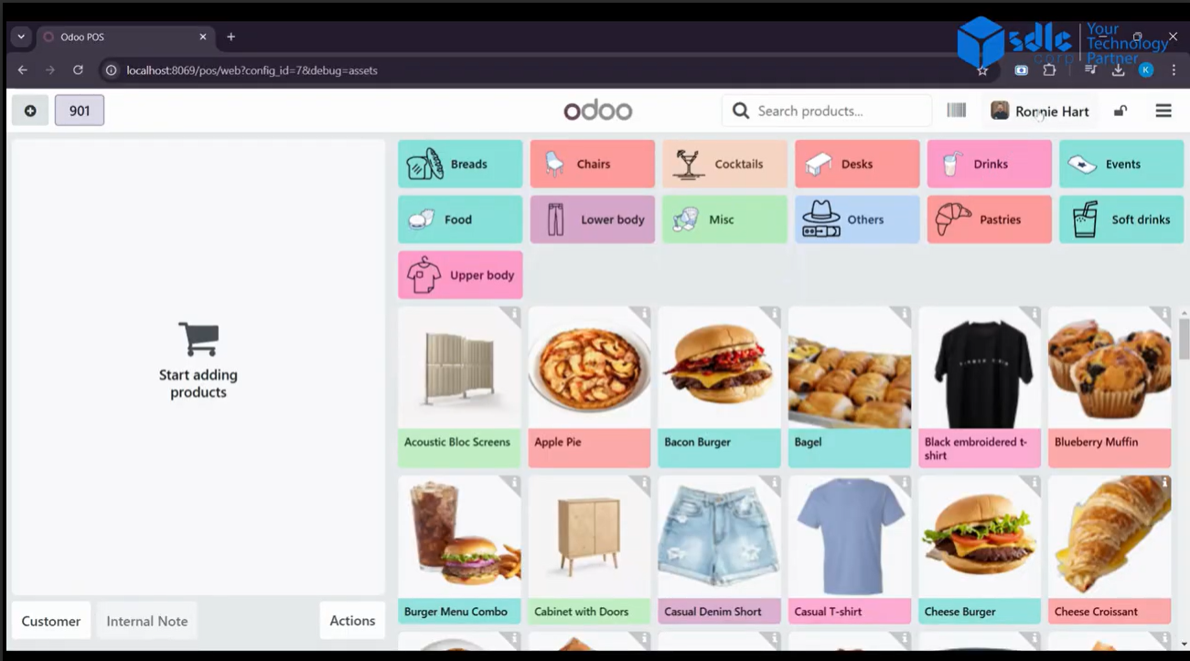 New Employee Login Screen in Odoo 18 POS screenshot