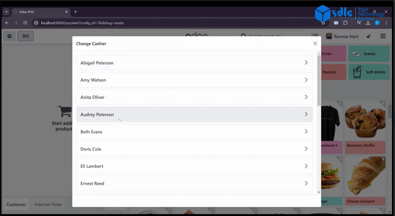 New Employee Login Screen in Odoo 18 POS screenshot (2)