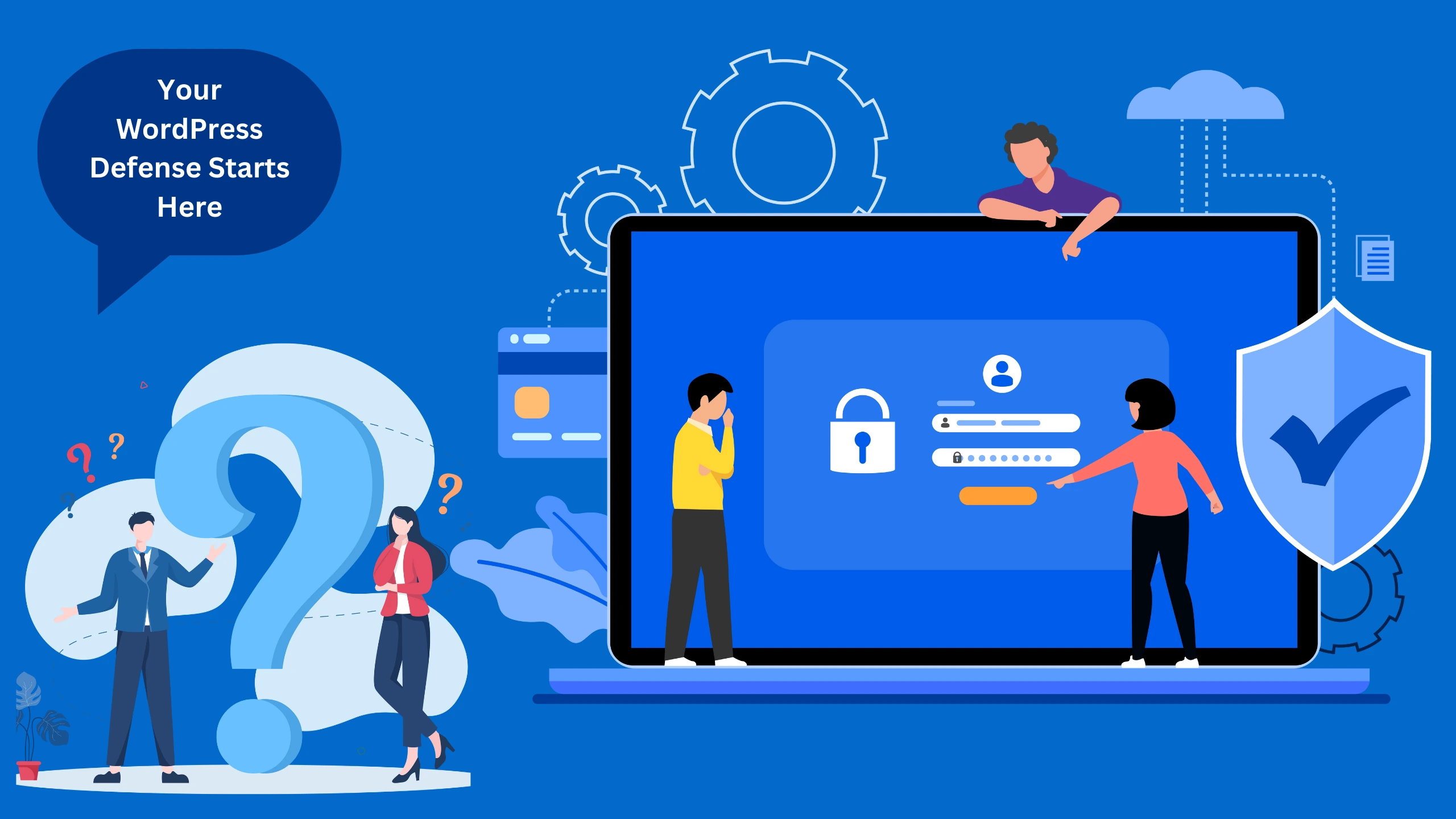 WordPress login security questions