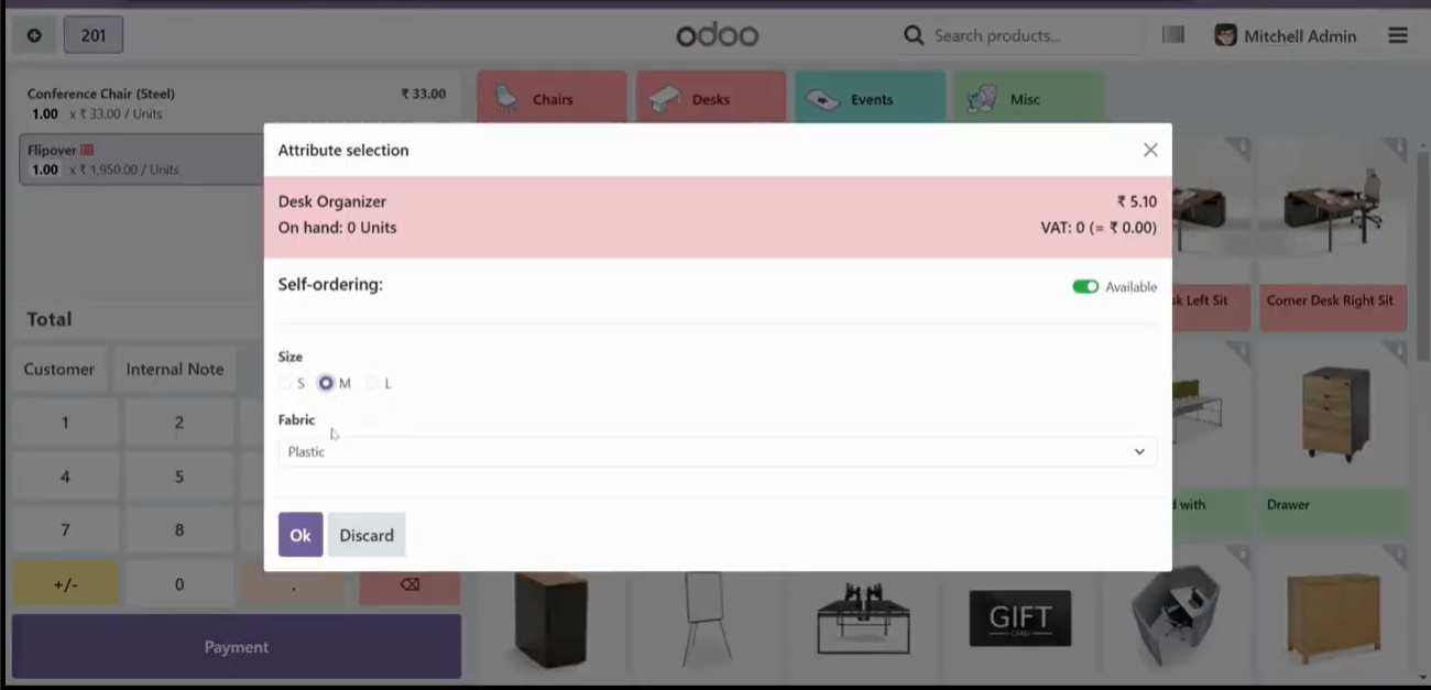 Test the Product Variant Pop-Up in POS
