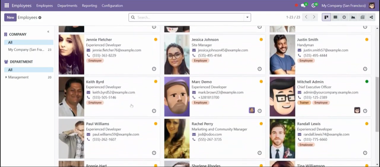 Bank Account in the Odoo 18 Employee App: Enable the Employee App