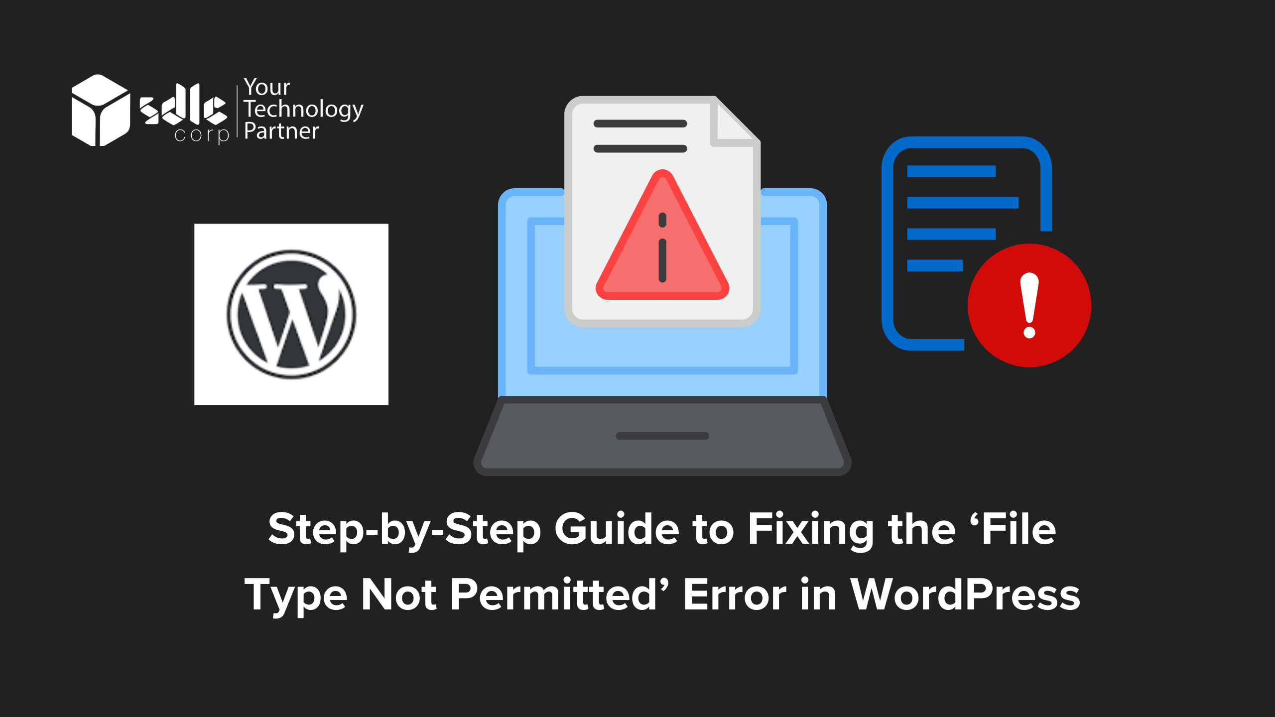Step-by-Step Guide to Fixing the ‘File Type Not Permitted’ Error in WordPress