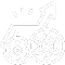business growth icon with gears and upward arrow
