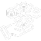 service and support icon with gear and hand