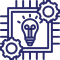 Icon depicting advanced game development technology stack by SDLC Corp