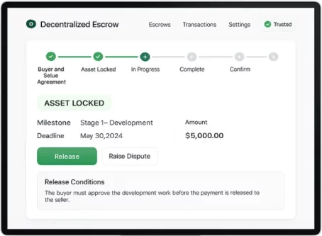 Decentralized Escrow System for P2P Crypto Exchange Development Company