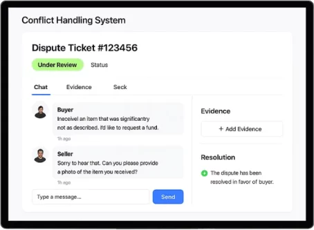 Conflict Handling System for P2P Crypto Exchange Development Company
