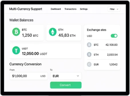 Multi-Currency Support for P2P Crypto Exchange Development Company