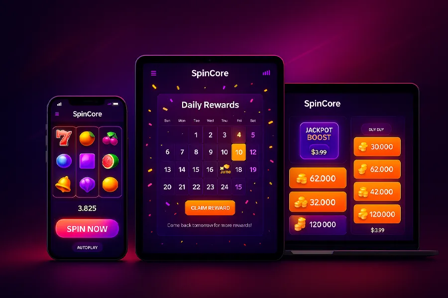 SpinCore Casino Ui Samples