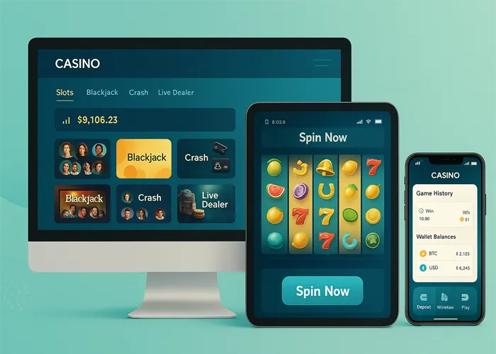 "Online casino gaming platform"