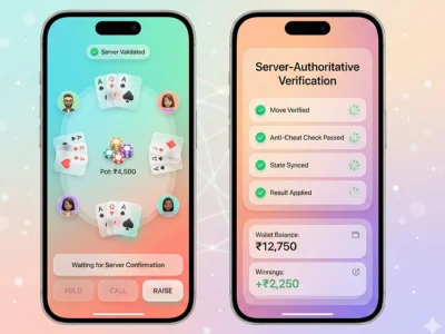server authoritative gameplay with verification and game results on mobile
