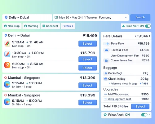 Travel app development company showcasing custom mobile solutions for flight booking, hotel reservations, itinerary planning, travel portals, OTA marketplaces, secure payments, and real-time travel management across iOS, Android, and web platforms.