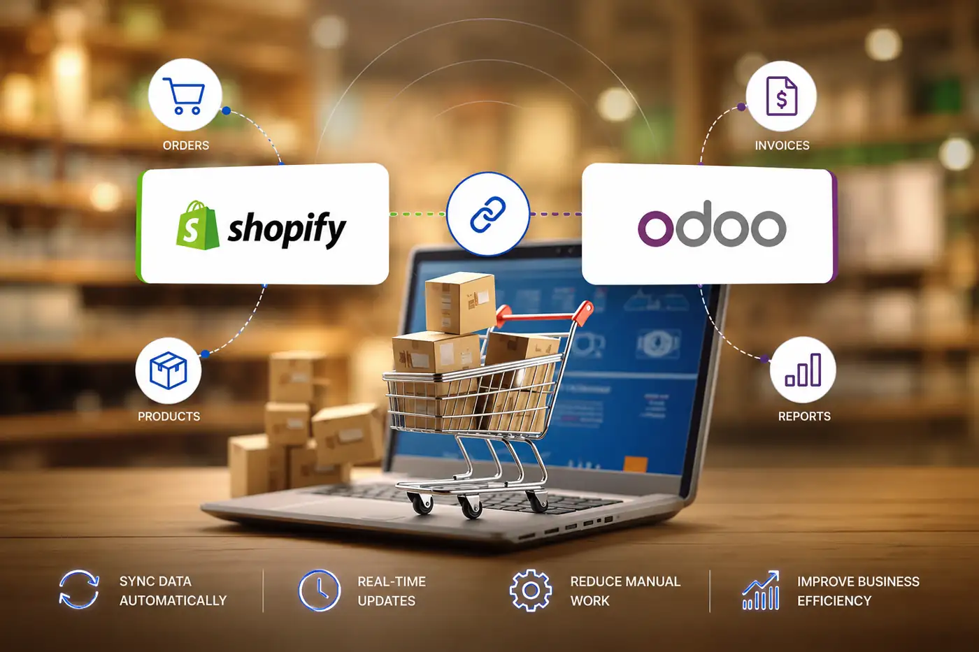 Shopify Odoo connector custom development