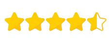 Five-star customer rating badge