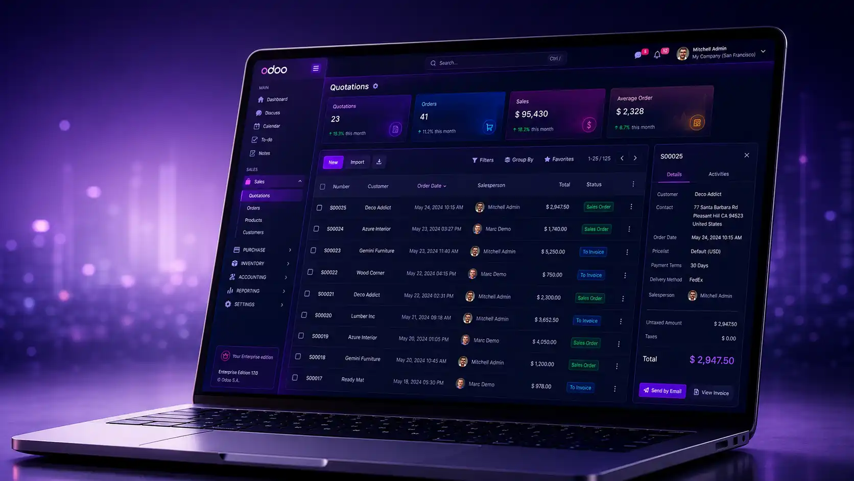 Premium Backend Theme Odoo Cleaner ERP Workspace