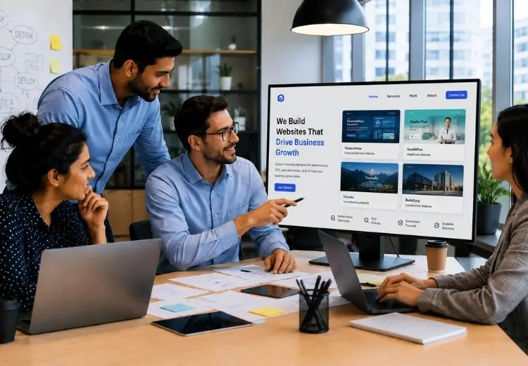 SDLC Corp custom website development services team