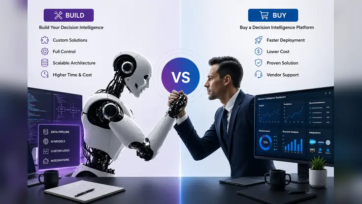 Build versus buy comparison for an enterprise decision intelligence platform