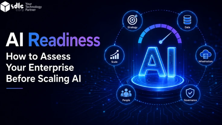 Enterprise AI readiness assessment framework illustration