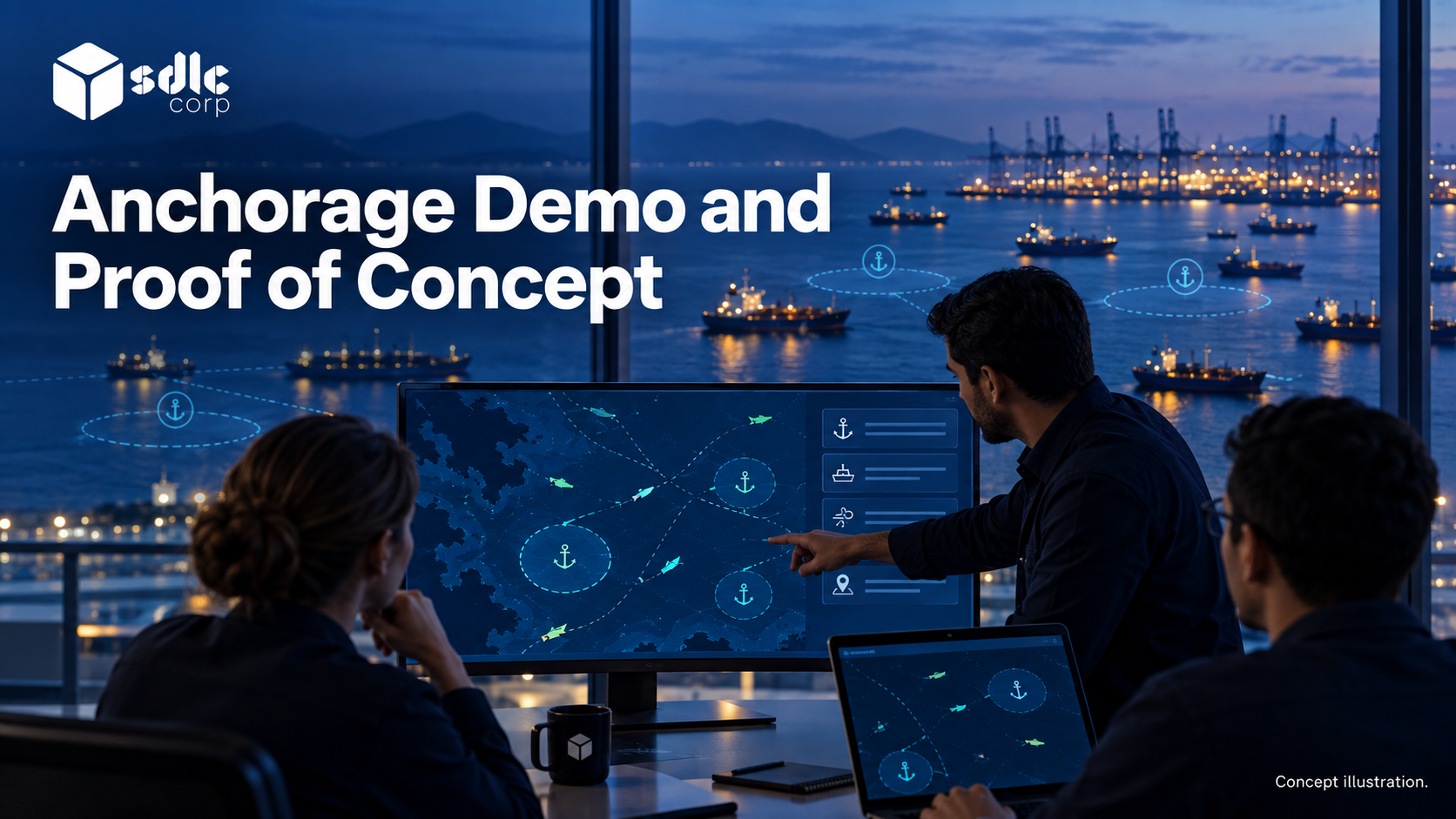 A demonstration session built around realistic operational scenarios.