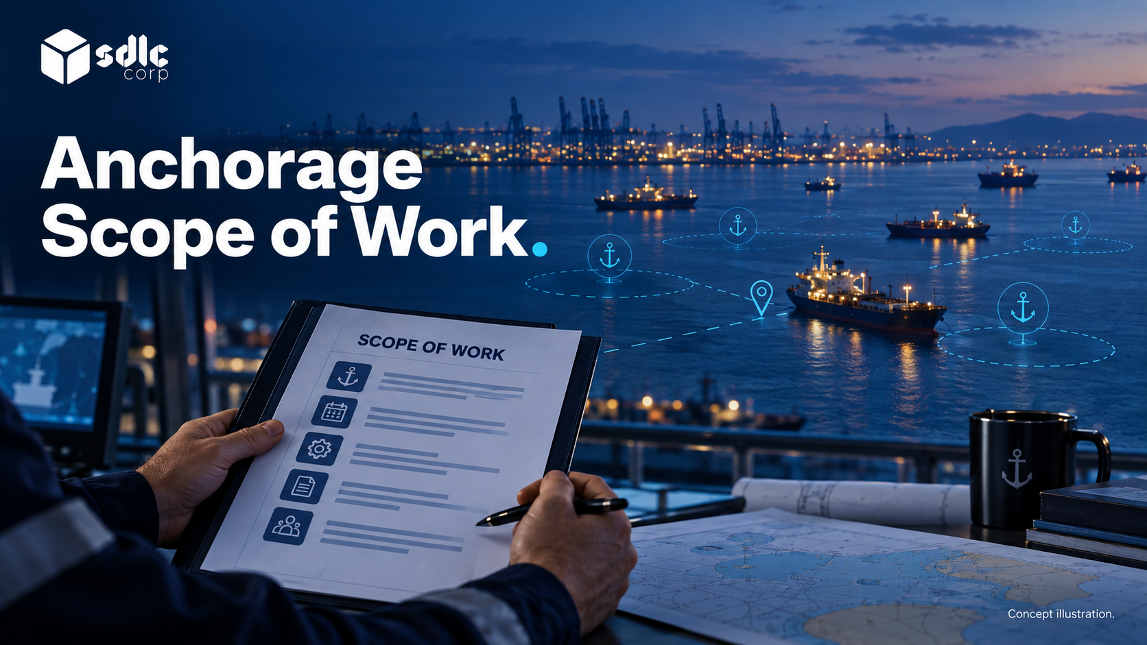 A scope of work package aligned to port outcomes.