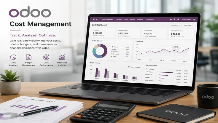Odoo project cost management customization for budgets, labor costs, expenses, profit and margin visibility