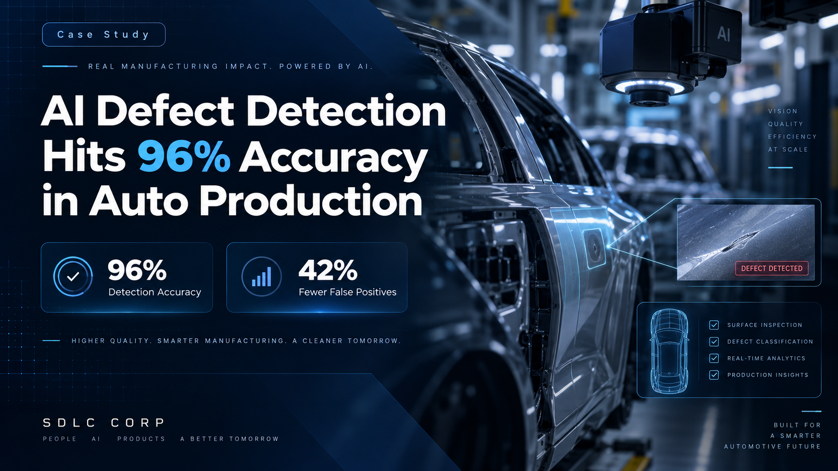 Automotive production line visual inspection case study banner