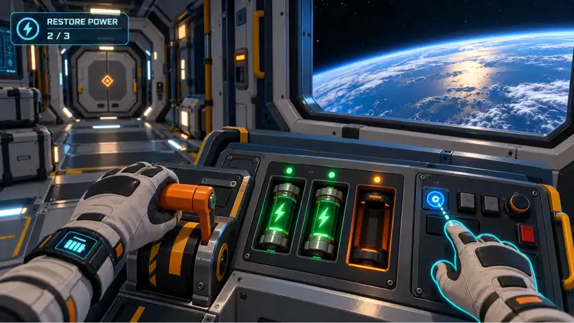 Virtual reality exploration game concept for Unreal Engine 5 development